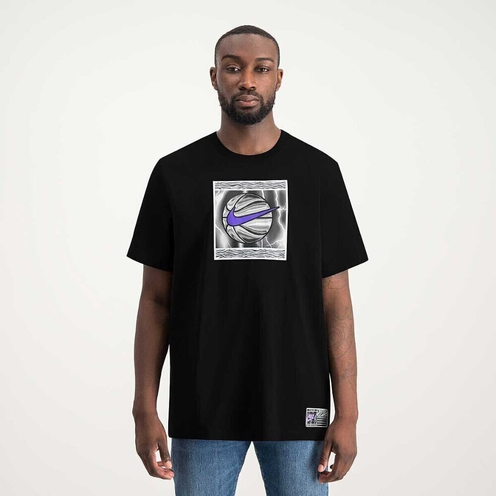 Nike Black ENERGY Crew Neck Short Sleeve Basketball Tshirt Mens Size Small